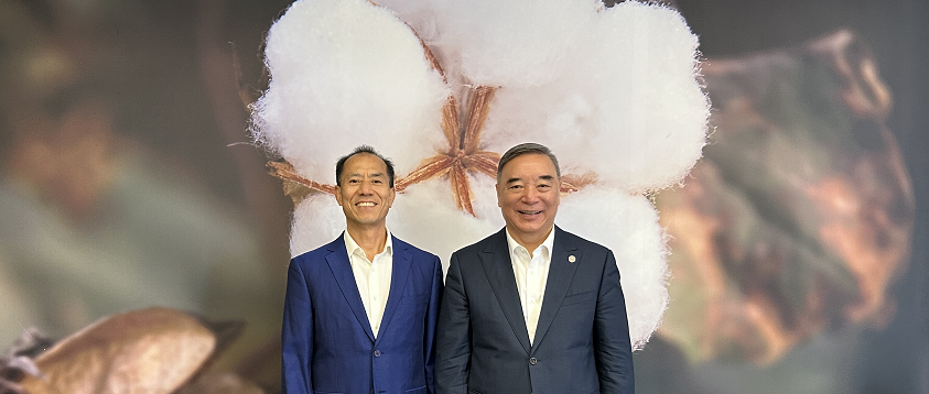中上协会长宋志平到访尊龙凯时，，，全棉时代以“一朵棉花”构建焦点竞争力